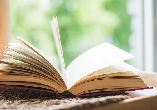 本が開いている様子